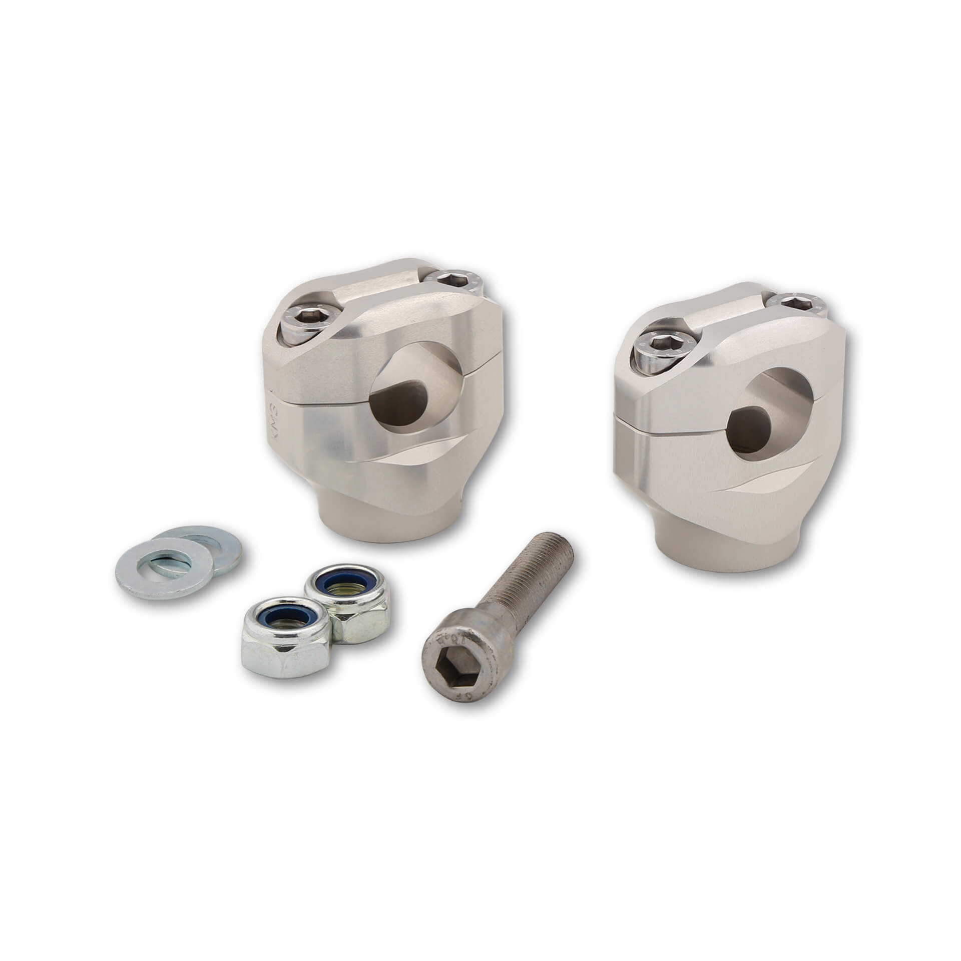 LSL Clamp block set 22,2mm, silver, silver