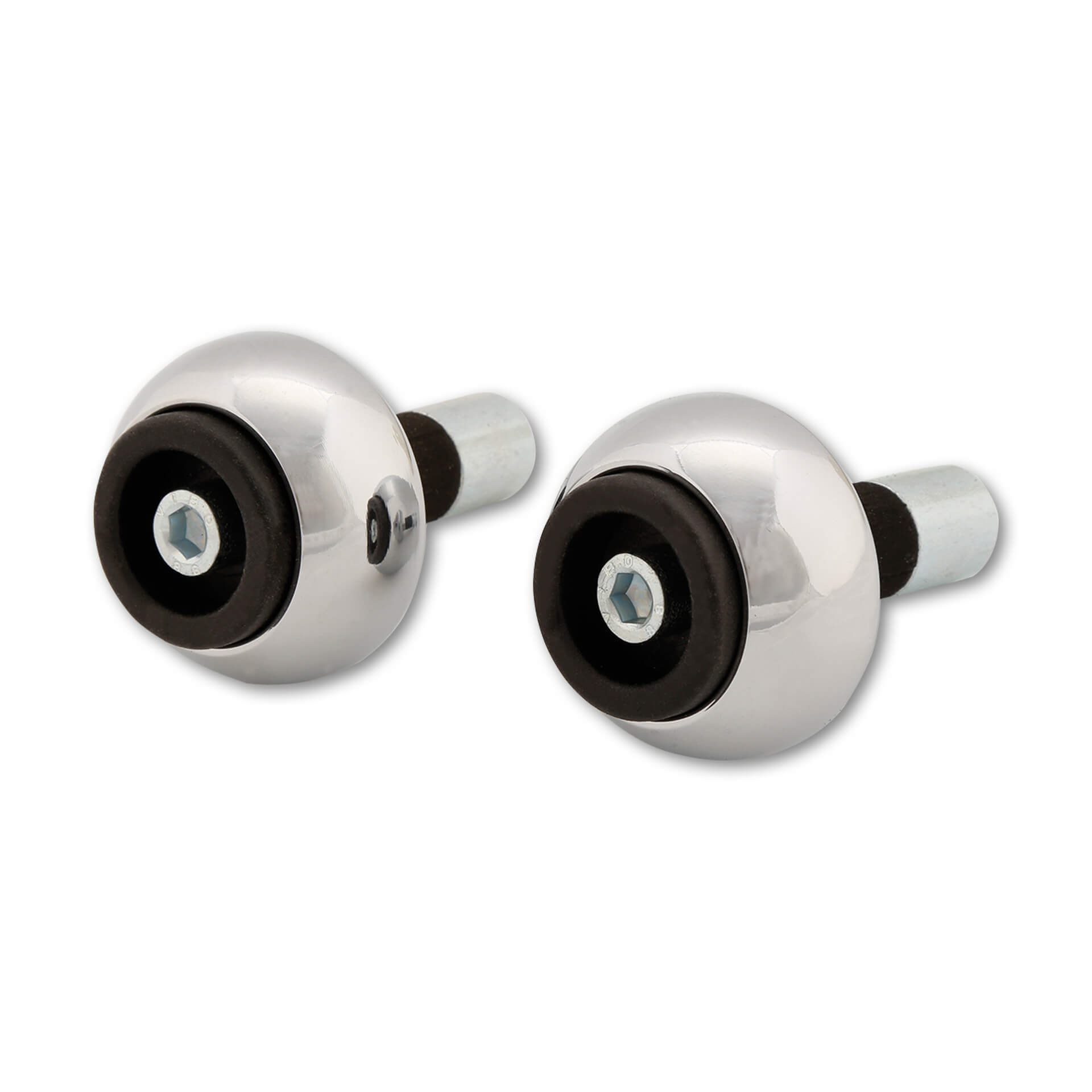 LSL CRASH BALLS CLASSIC Bar End Weights, Ø 14 mm, steel, silver, silver