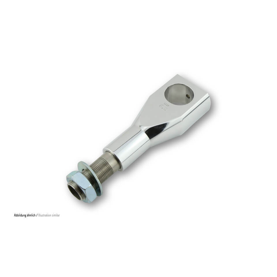 Ritz Alu-Riser Big Bone stile piatto, lucido, 40 mm, 1 1/4 di pollice, con guida via cavo interna