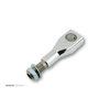 Ritz Alu-Riser Big Bone platte stijl, gepolijst, 40 mm, 1 1/4 inch, met interne kabelgeleider