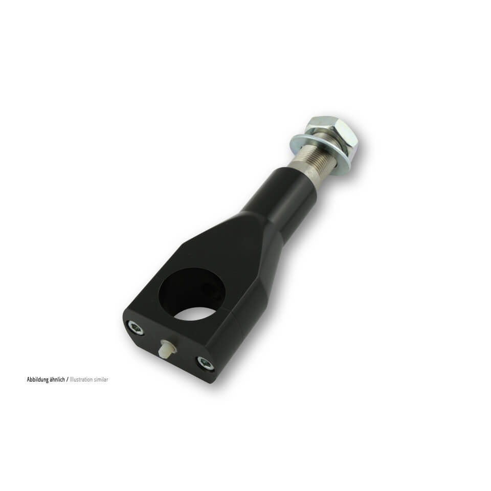 Ritz Alu-Riser Big Bone flad stil, sort, 40 mm, 1 1/4 tommer, med indvendig kabelguide, sort