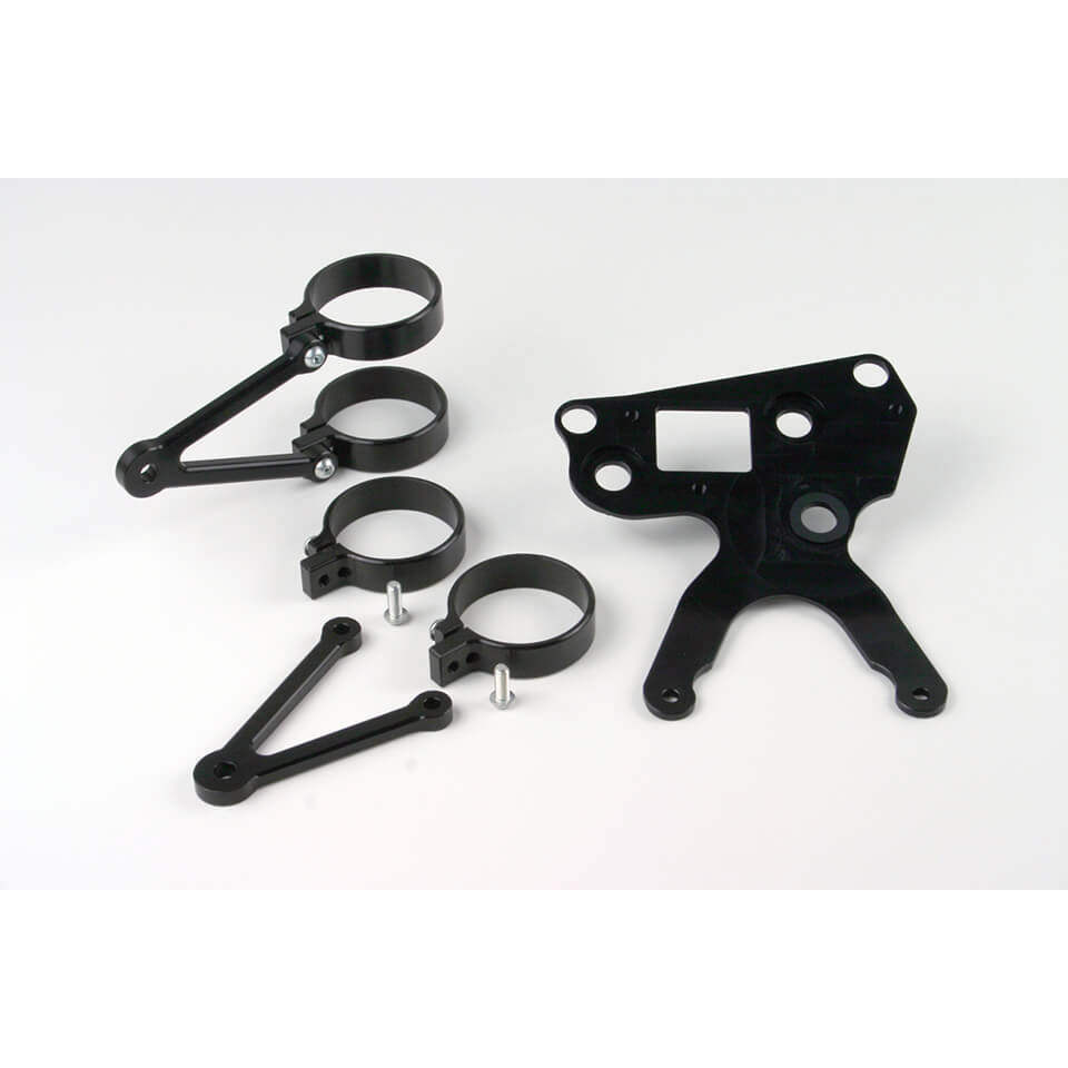 LSL Lamp holder Bonneville with turn signal receiver, black, black