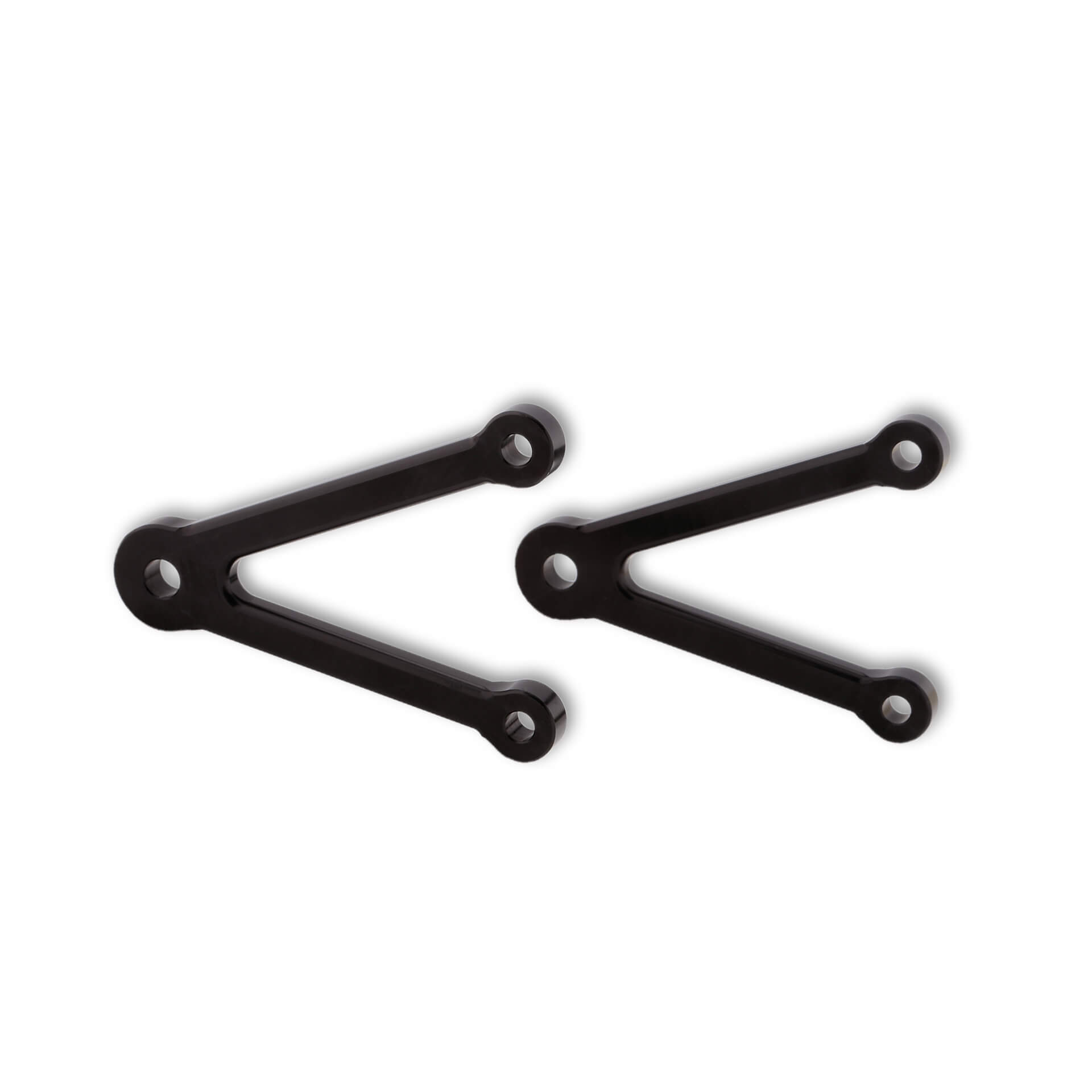 LSL Lamp strut set 82mm, without turn signal holder, black, black