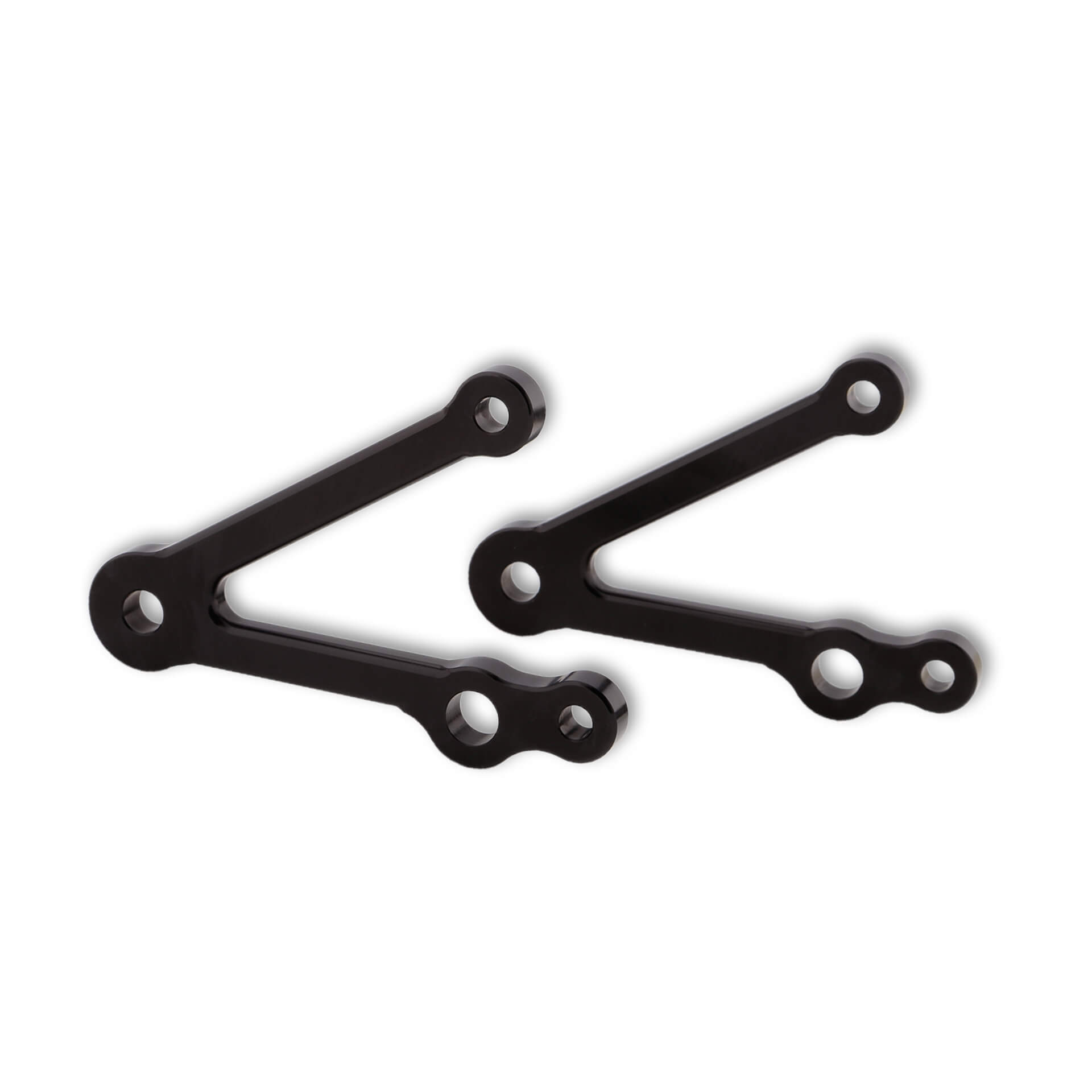 LSL Lamp strut set 82mm, with turn signal holder, black, black