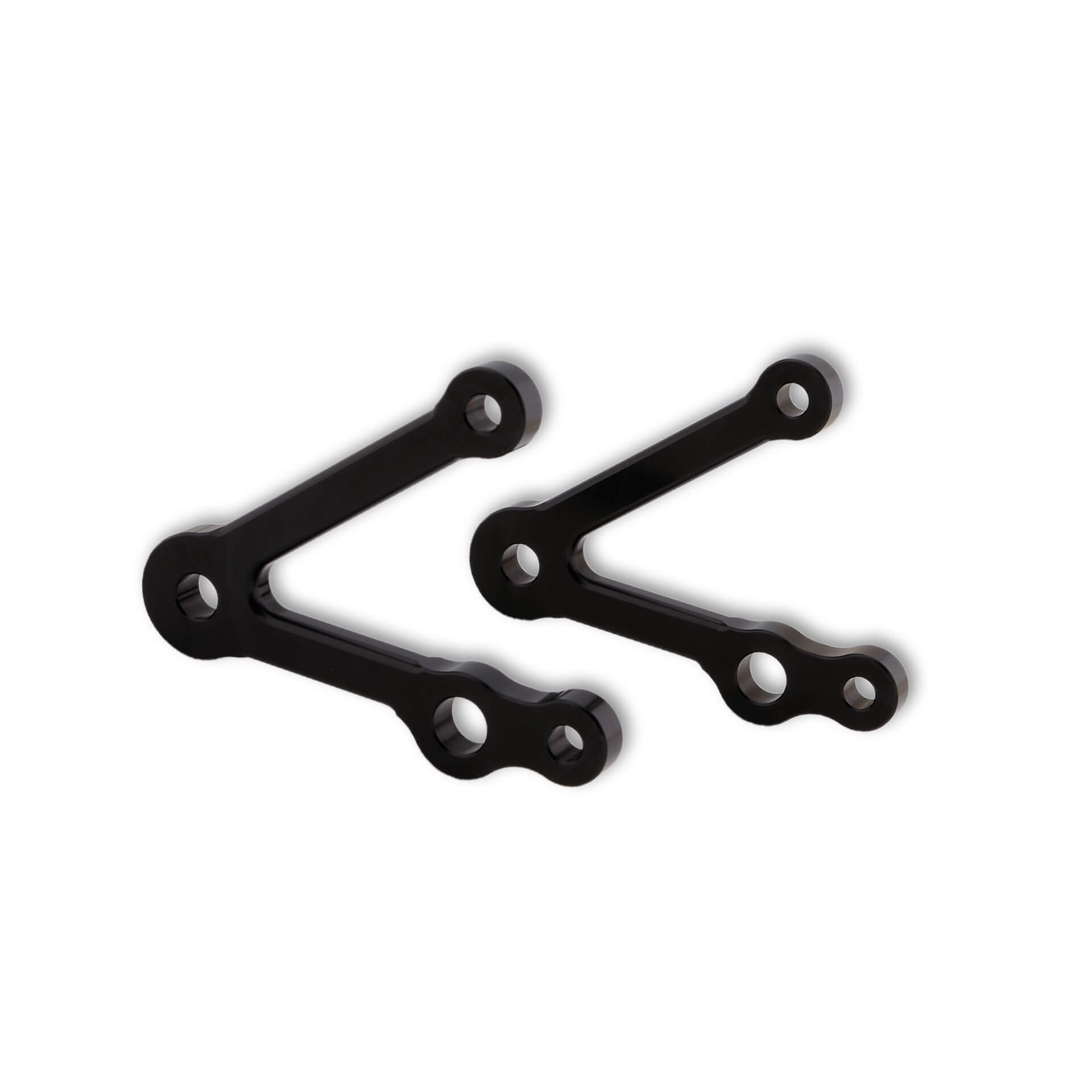 LSL Lamp strut set 67mm, with turn signal holder, black, black