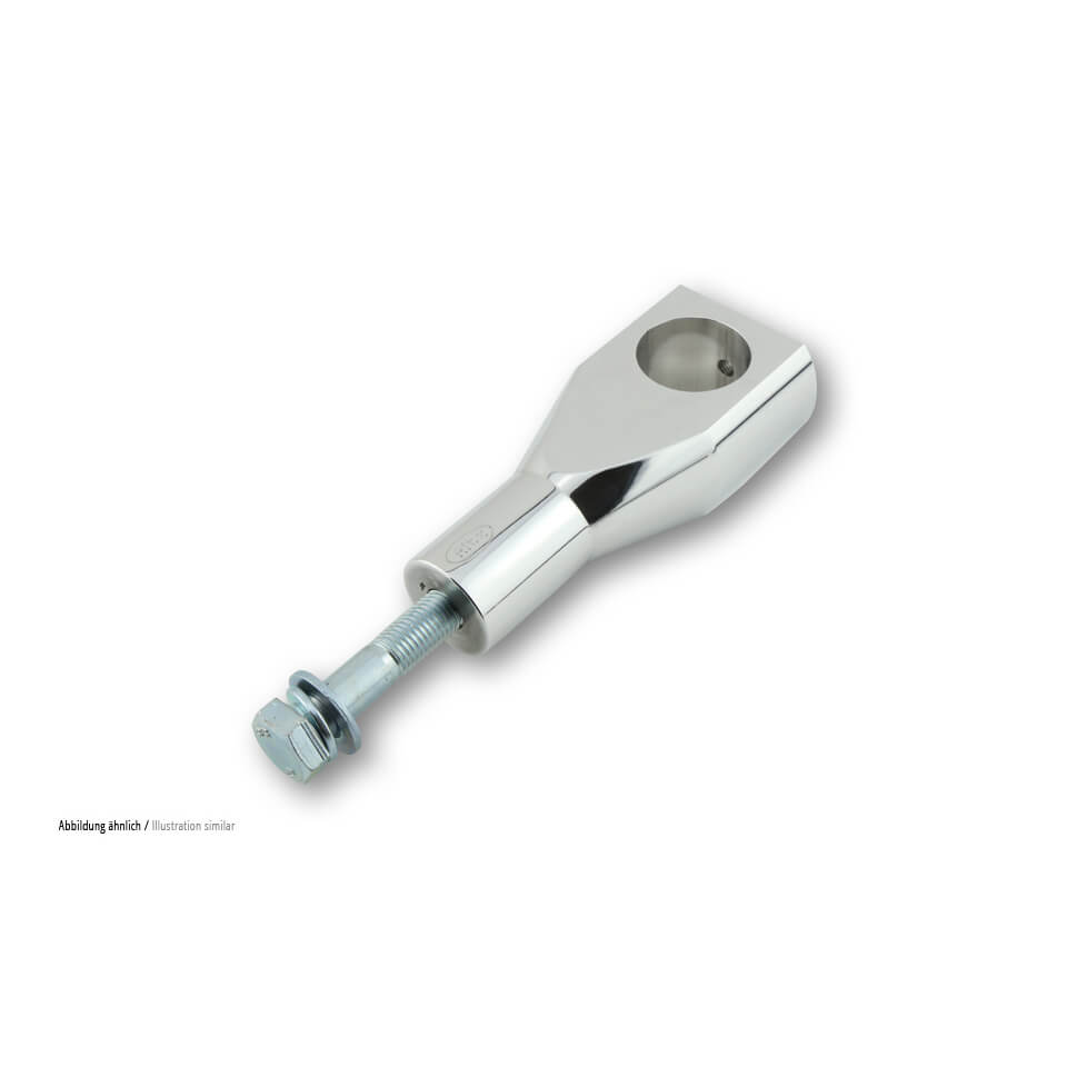 Ritz Alu-Riser Big Bone flat style, polished, 40 mm, 1 1/4 inch, silver, silver