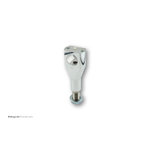 Ritz Alu-Riser Big Bone stile piatto, lucido, 100 mm, 1/4 di pollice, con guida via cavo interna