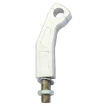 Ritz Alu-Riser gebogen Stijl, gepolijst, 150 mm, 1 inch, met kabelgeleiding