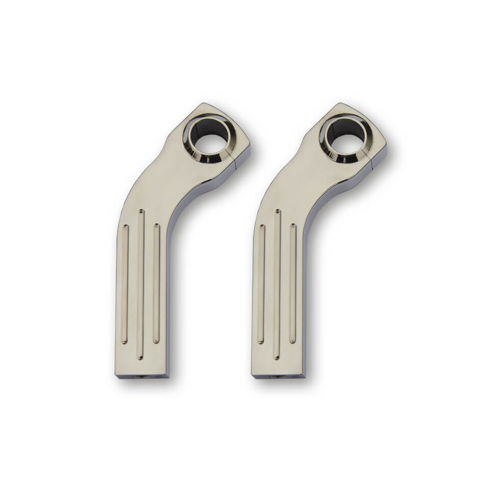 Ritz Alu-Riser flat Style, offset, 150 mm high, polished, 1 inch, silver, silver
