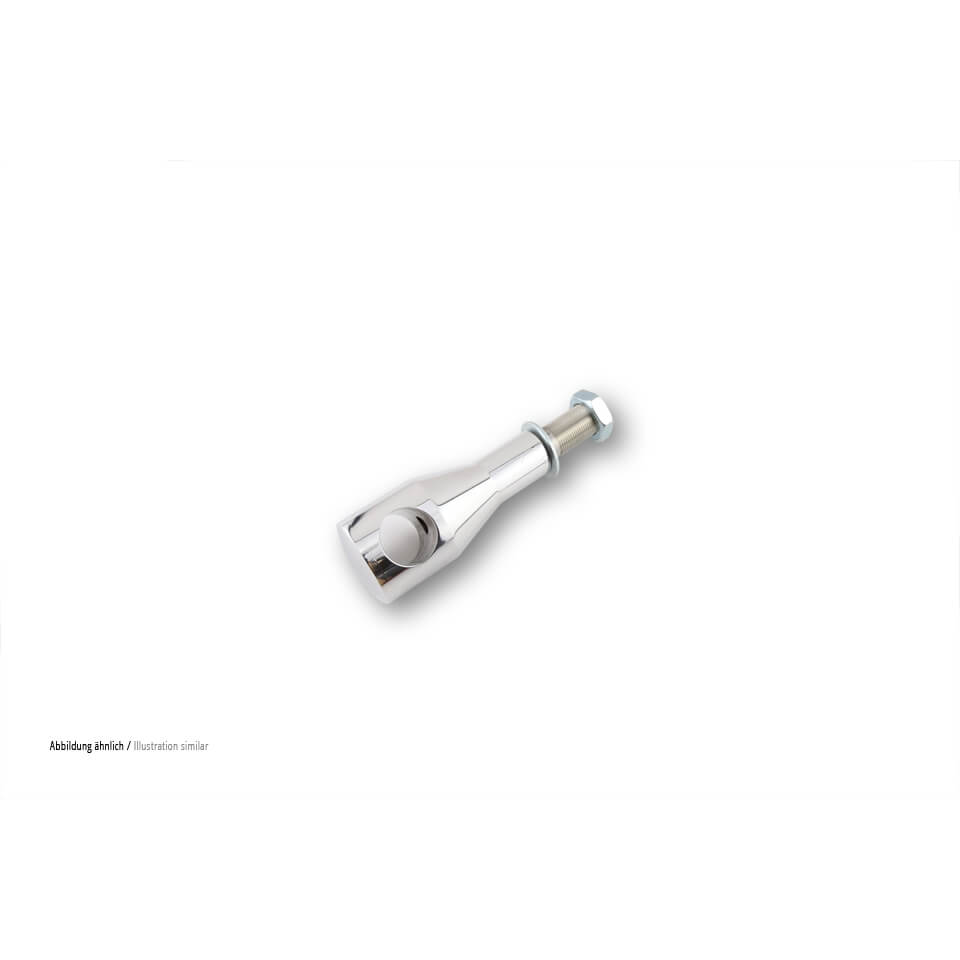 Ritz Alu-Riser Big Bone, polished, 75 mm, 1 1/4 inch, with internal cable guide, silver, silver