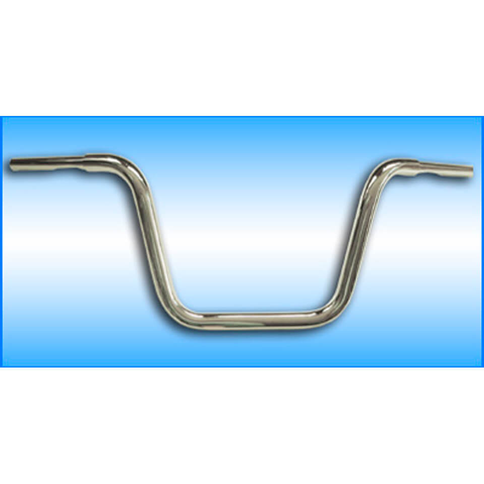 FEHLING Handlebar Fat-Ape Hanger pour H-D E-Gas Handle, 1 1/4 pouce, H30, chrome, argent