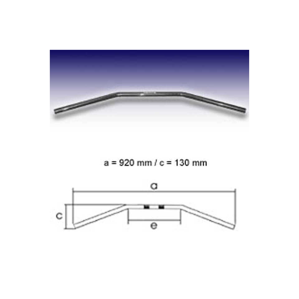 FEHLING Handlebar Drag Bar Large, 1 inch, W 92cm, black, black