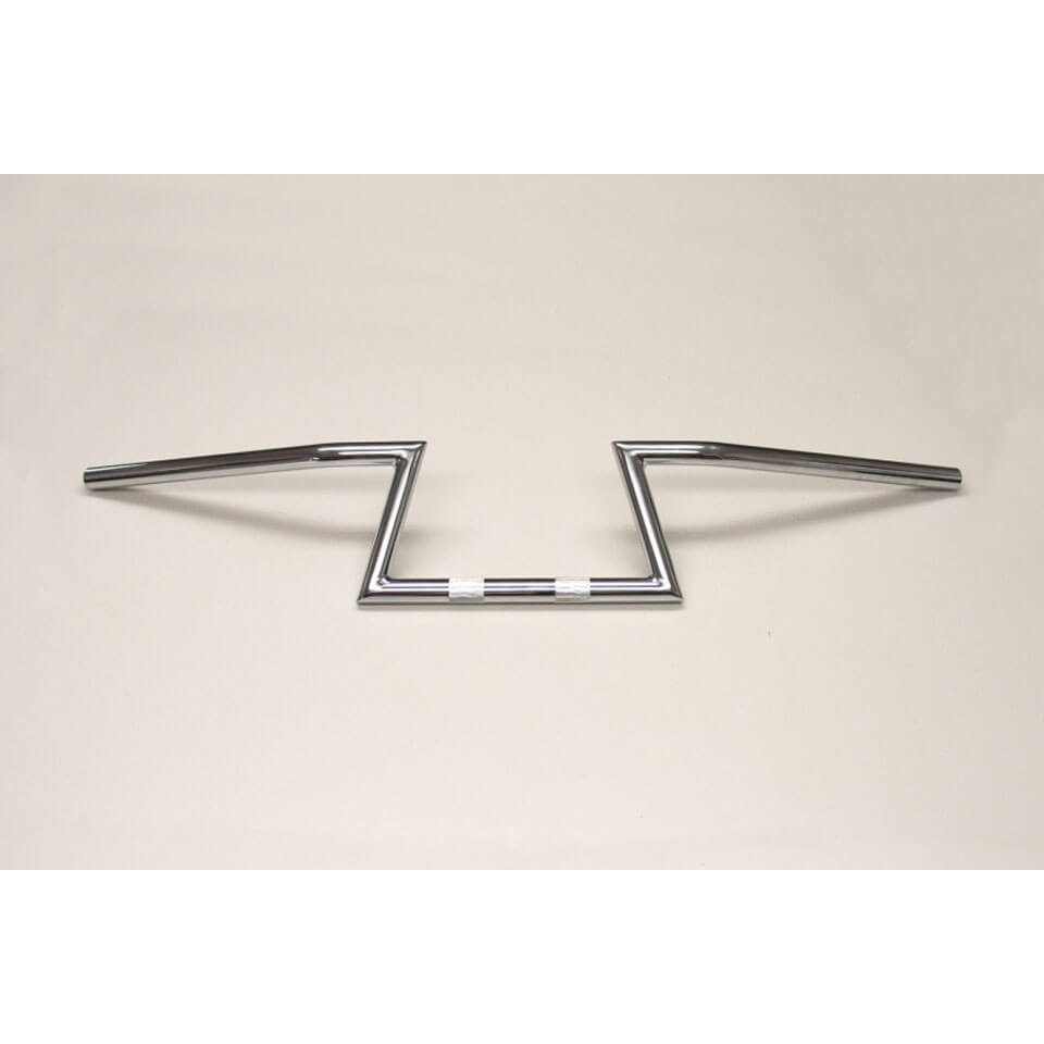 FEHLING Z-guidon 22 mm í ̃ (7/8 pouce) de haut, étroit, chromé, argent