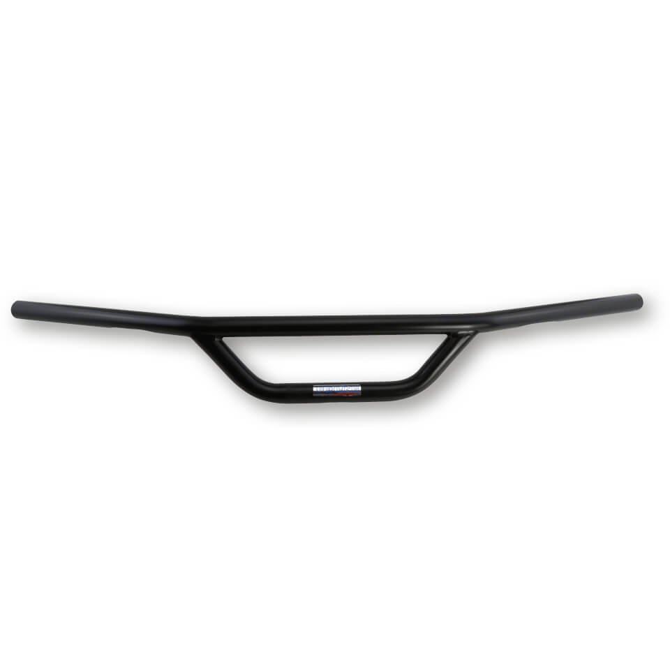 FEHLING Handlebar High Drag Bar 1 inch with notches, black, black