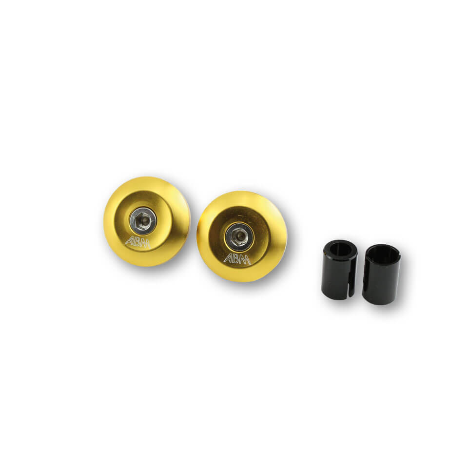 ABM shortCap Bar End Weights, gold, gold