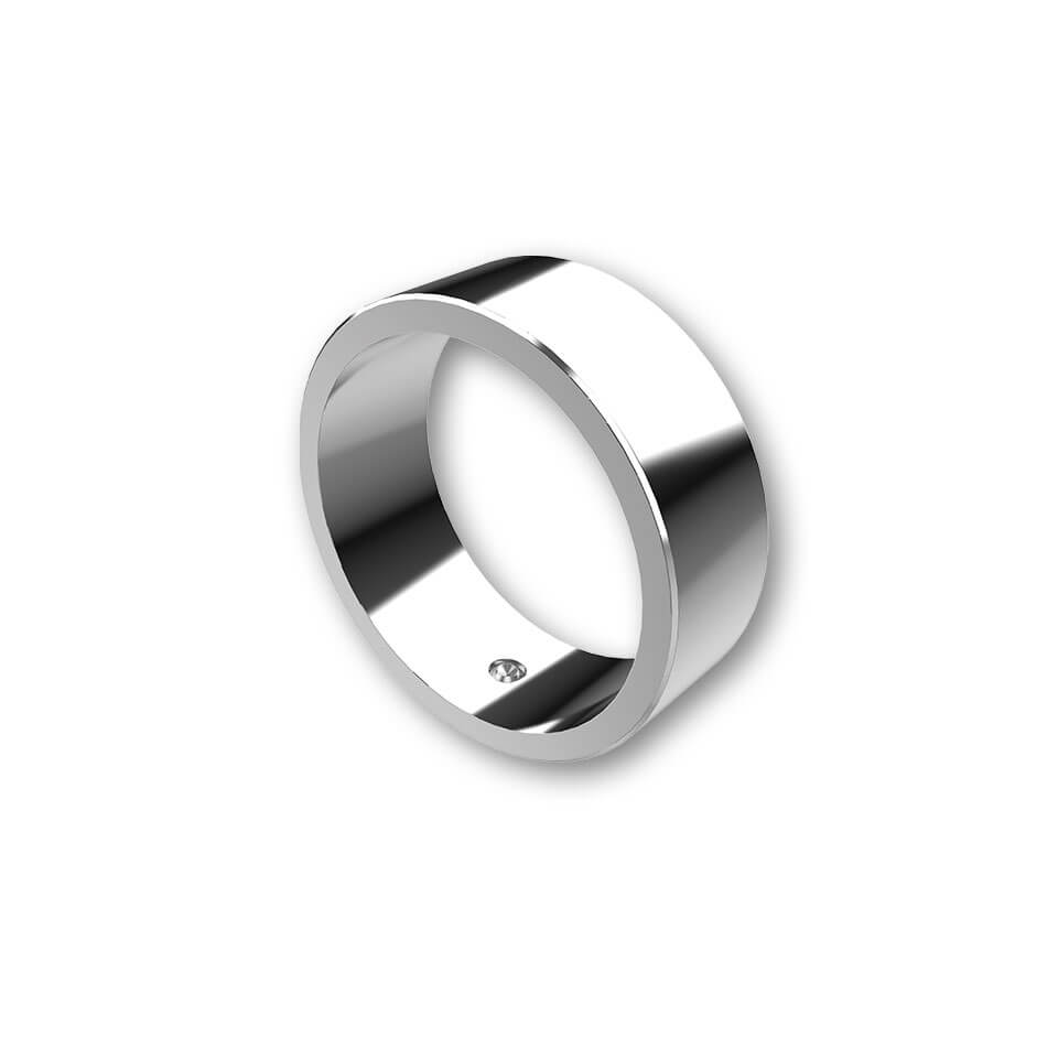 HIGHSIDER Colour ring for Bar End Weights, silver, silver