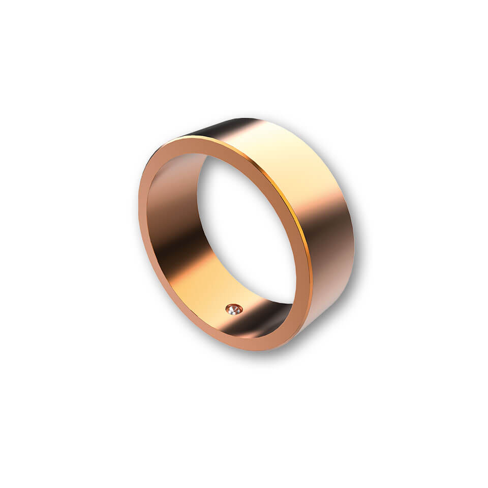 HIGHSIDER Colour ring for Bar End Weights, gold, gold