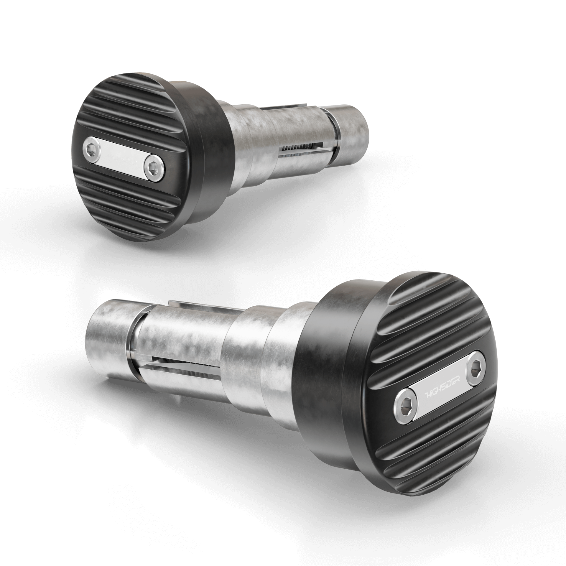 HIGHSIDER WAVE Lenkergewichte, silber, silber