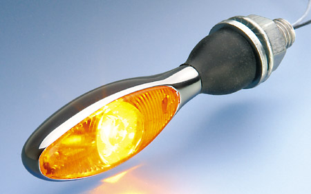 Kellermann Blinker Micro 1000 LED, chrom, Glas gelb, silber für Männer, silber