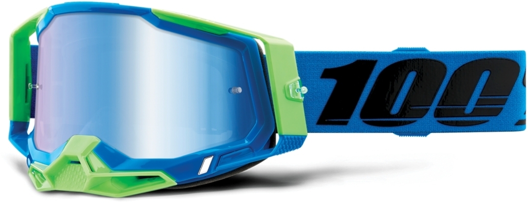 100% Racecraft II Fremont Motocross Brille, schwarz-blau, schwarz-blau