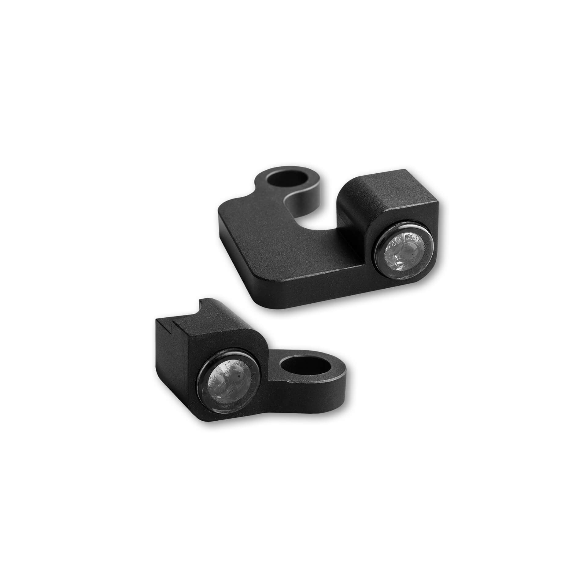 HeinzBikes NANO Series LED Indicator for H-D Handlebar Fittings SPORTSTER 2004-2013, black, black