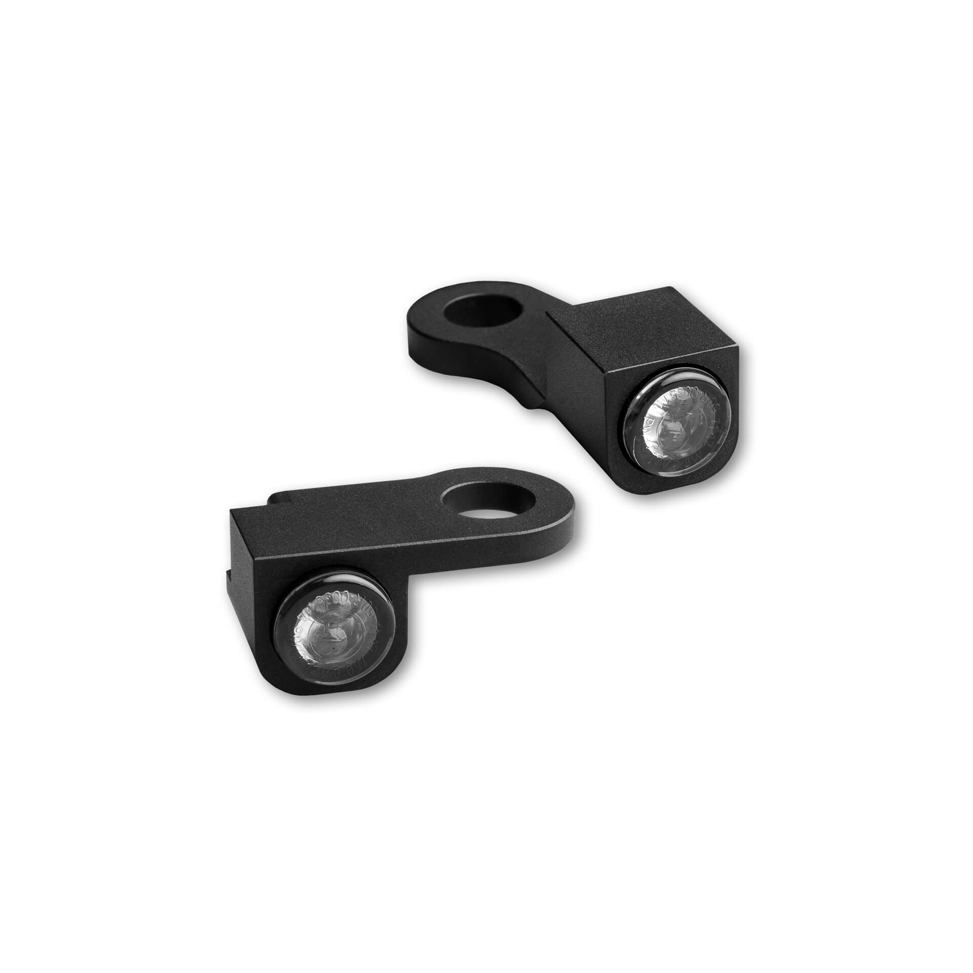 HeinzBikes NANO Series LED Indicator for H-D Handlebar Fittings SPORTSTER 2014-2020, black, black