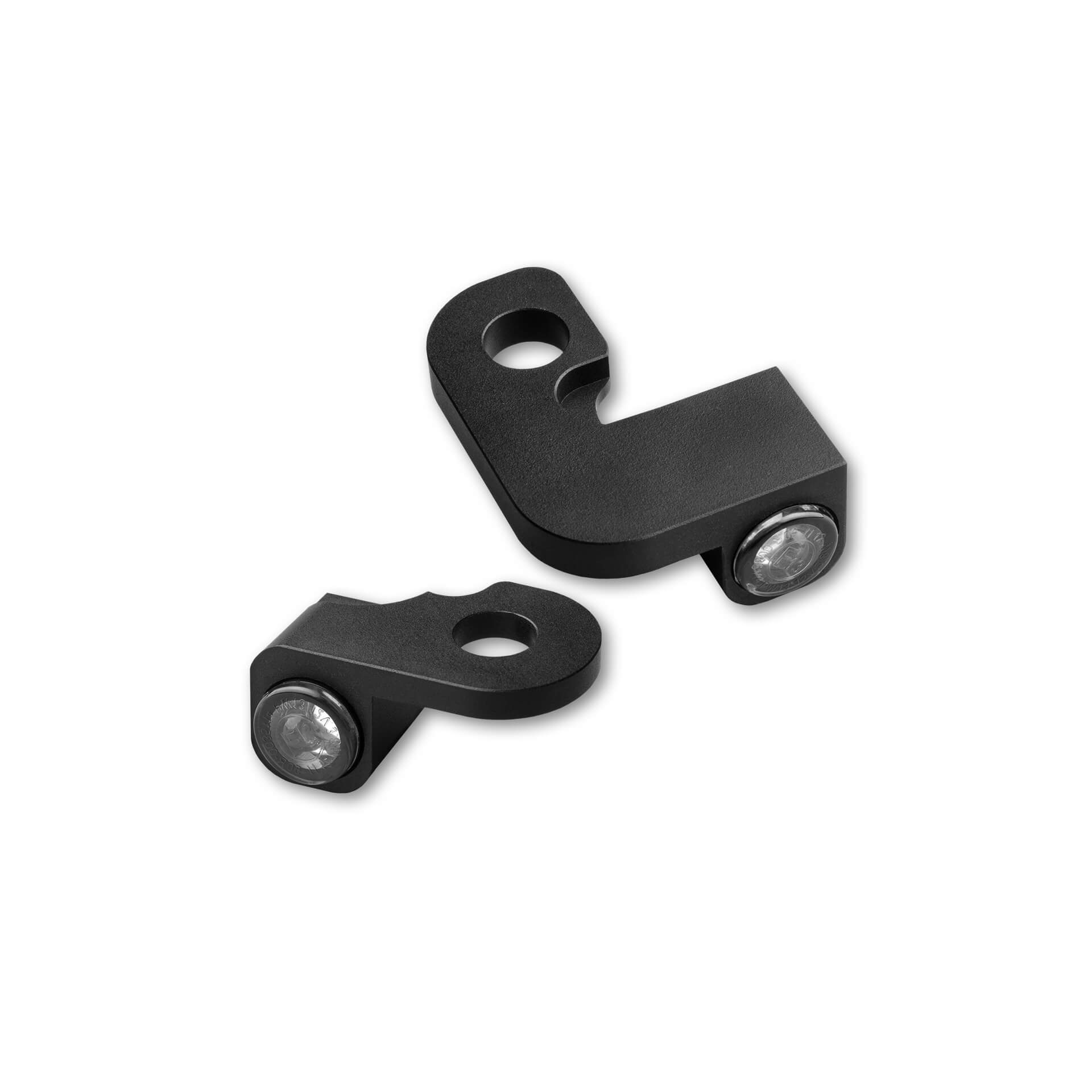 HeinzBikes NANO Series LED Indicator for H-D Handlebar Fittings SOFTAIL 1990-2014, black, black