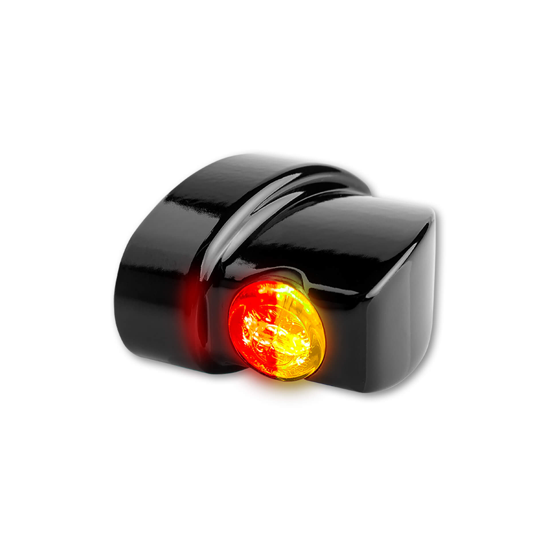 HeinzBikes NANO Series Winglets 3in1 LED signal de virage, feu arrière de frein, tous les modèles H-D 1993-2020, noir