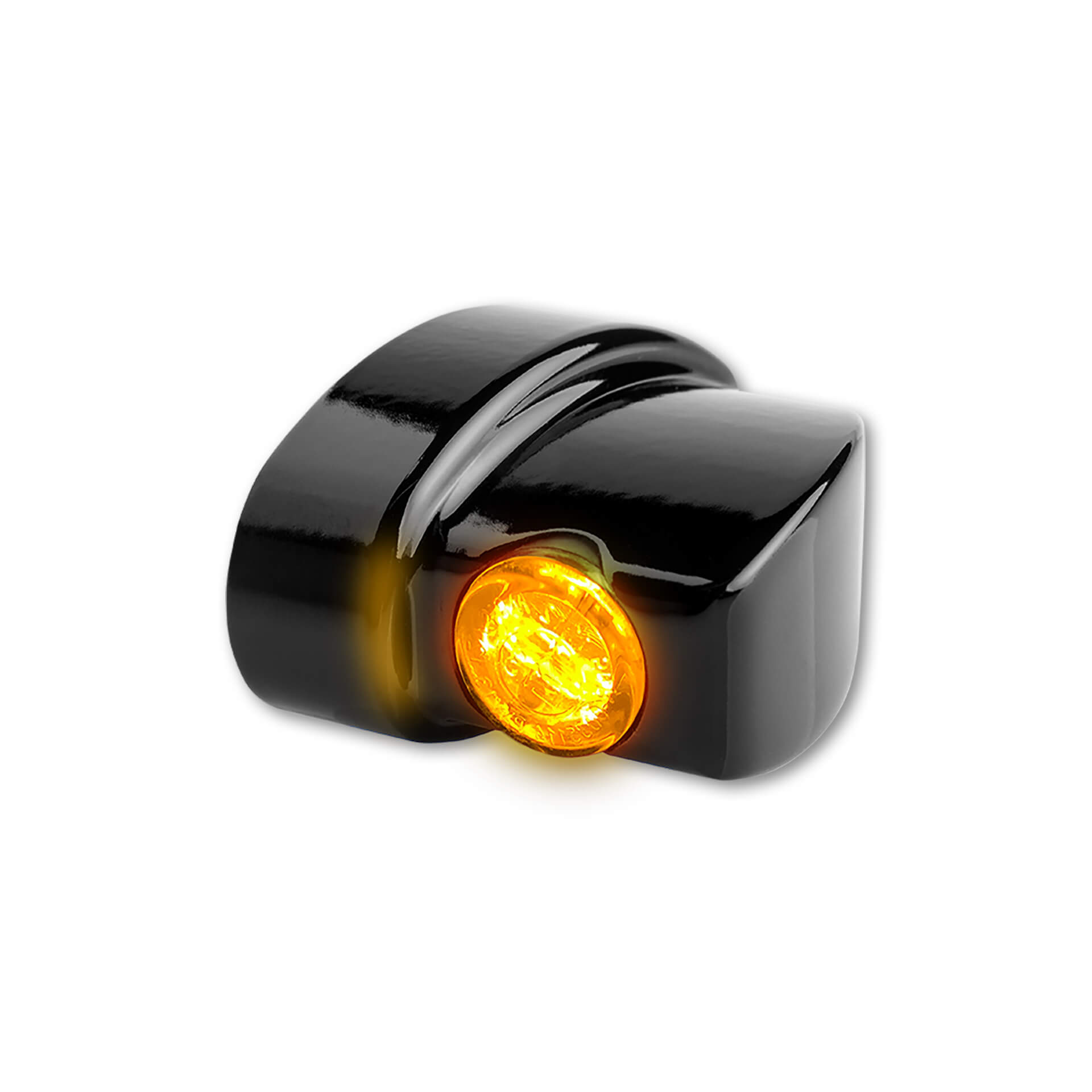 HeinzBikes NANO Series Winglets LED rear turn signal, all H-D models 1993-2020, black, black