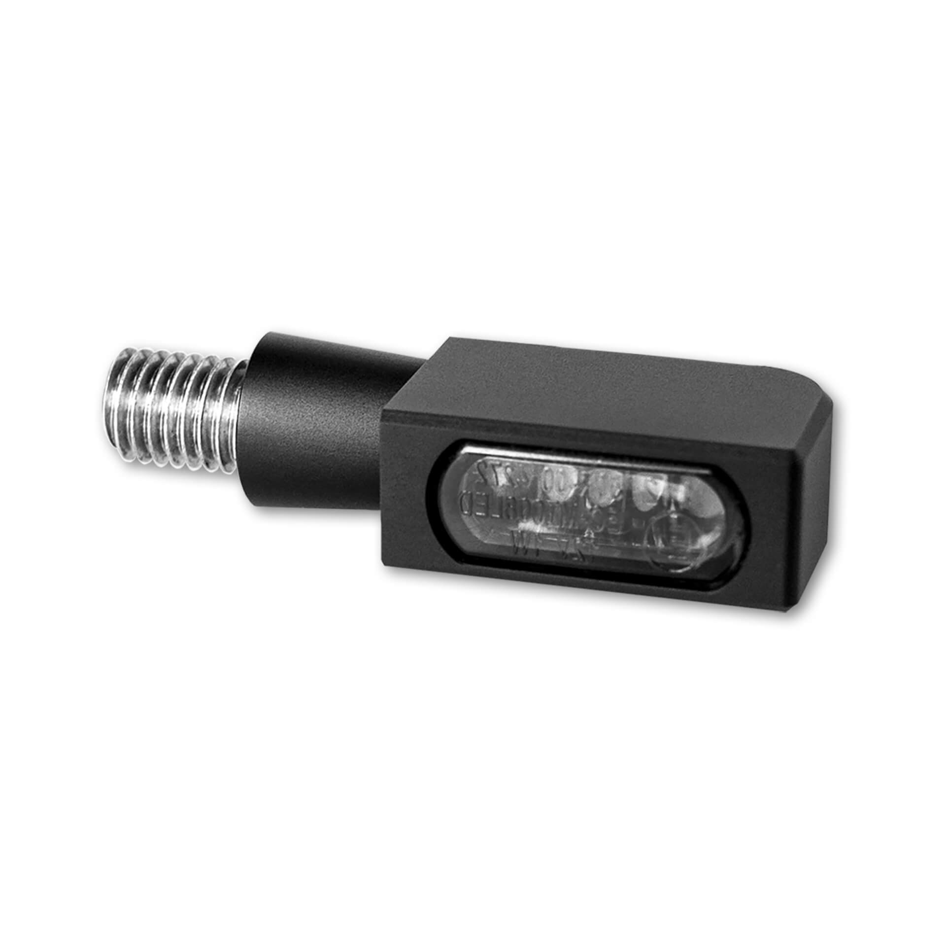 HeinzBikes BLOKK-Line MIRCO LED turn signal, multifit - all brands, black, black