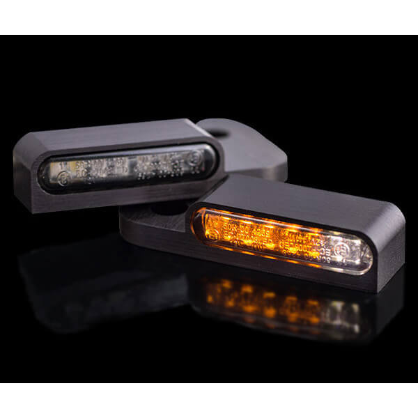 HeinzBikes LED Armaturen Blinker-Positionslicht-Kombination TOURING Modelle 09-13, schwarz