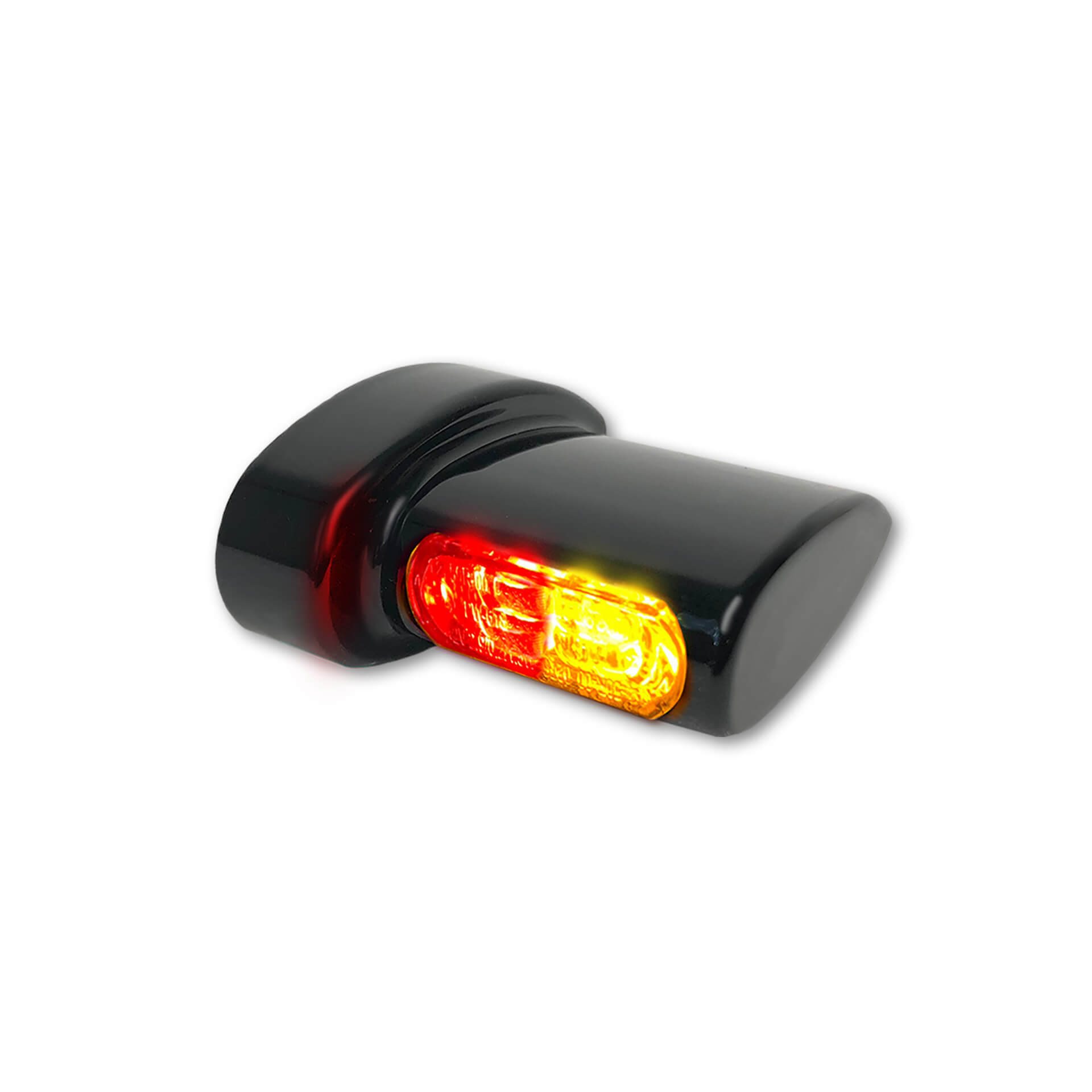 HeinzBikes Winglets MICRO 3in1 LED indicators, all Harley-Davidson models 93-, black, black
