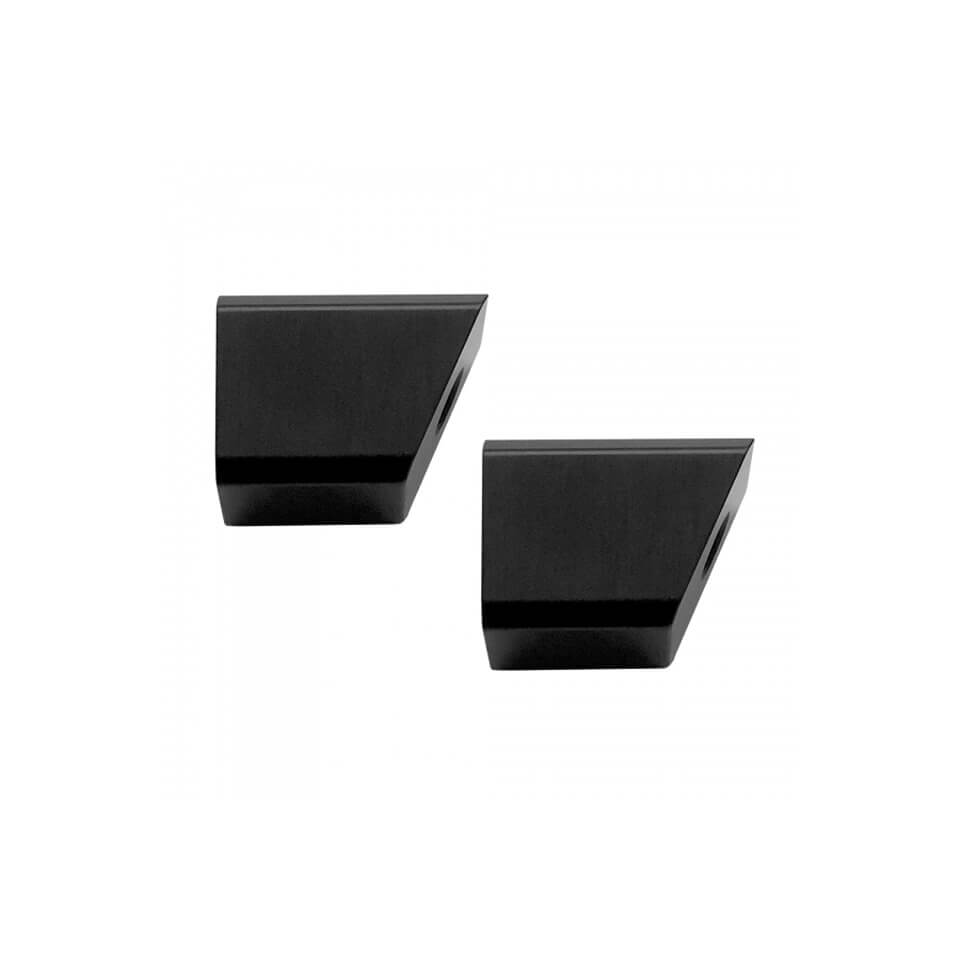 HeinzBikes MOUNT ADAPTER BLOKKS, all Touring models from 2009 with standard rear light strip, chrome, silver, silver