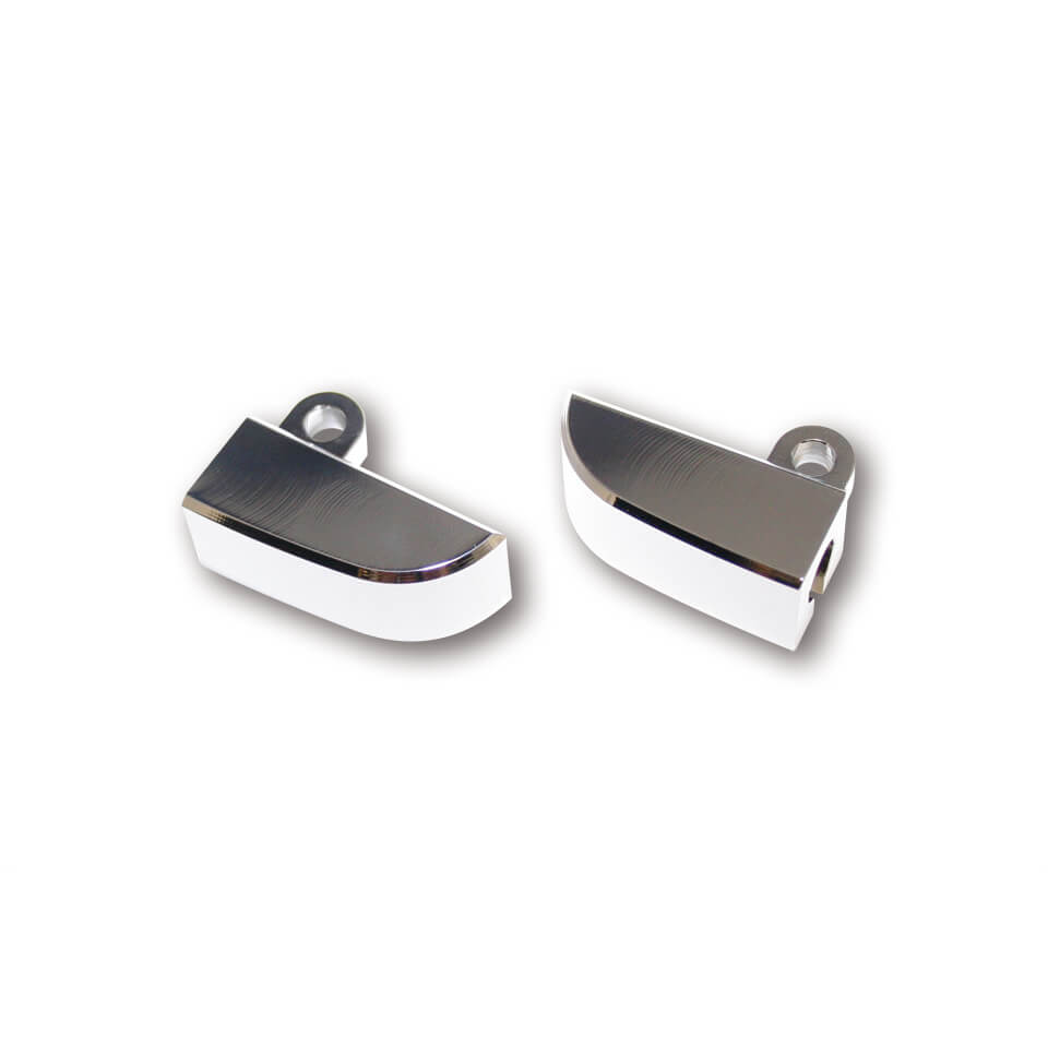 HIGHSIDER CNC flasher holder, silver, silver