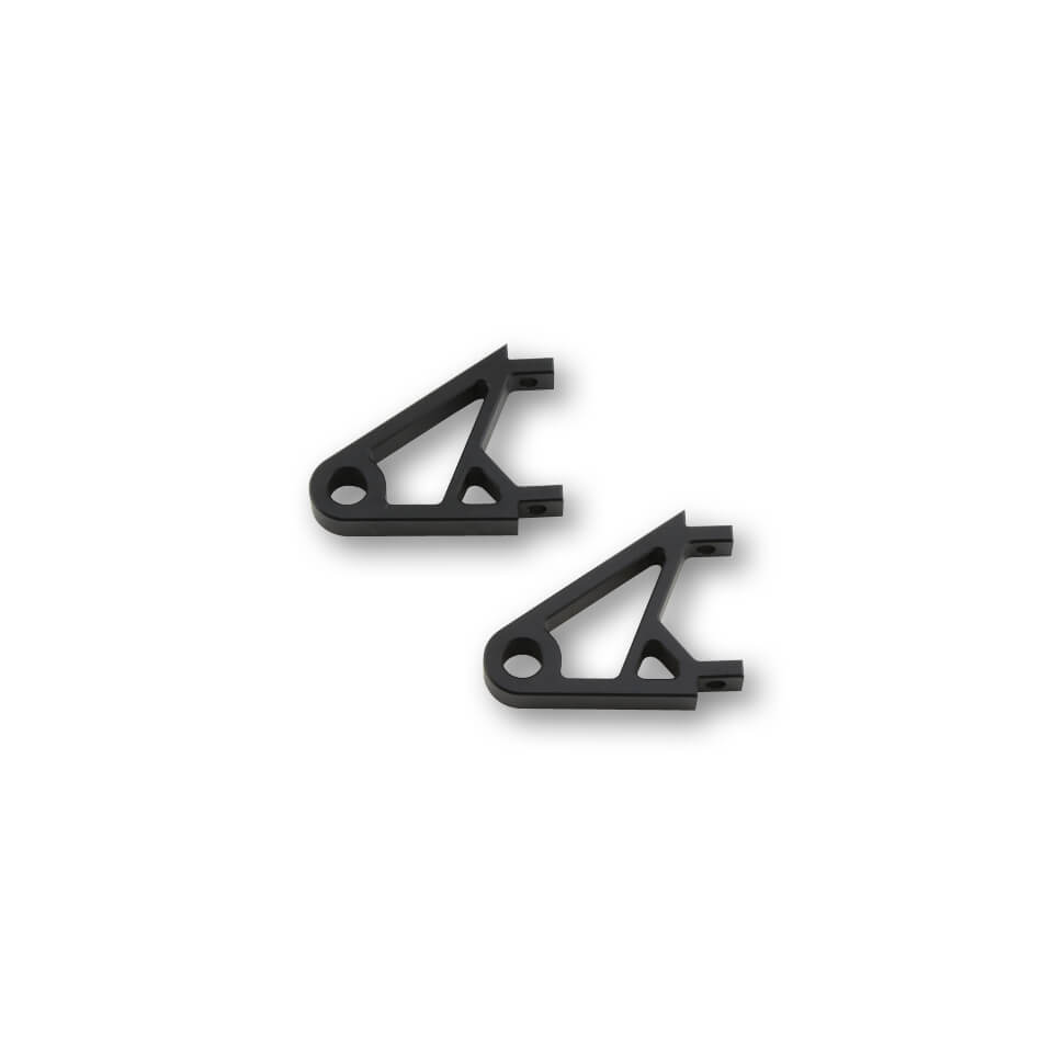 HIGHSIDER CNC Alu lamp holder XS, black anodized, pair, Size 65 mm, black, Size 65 mm