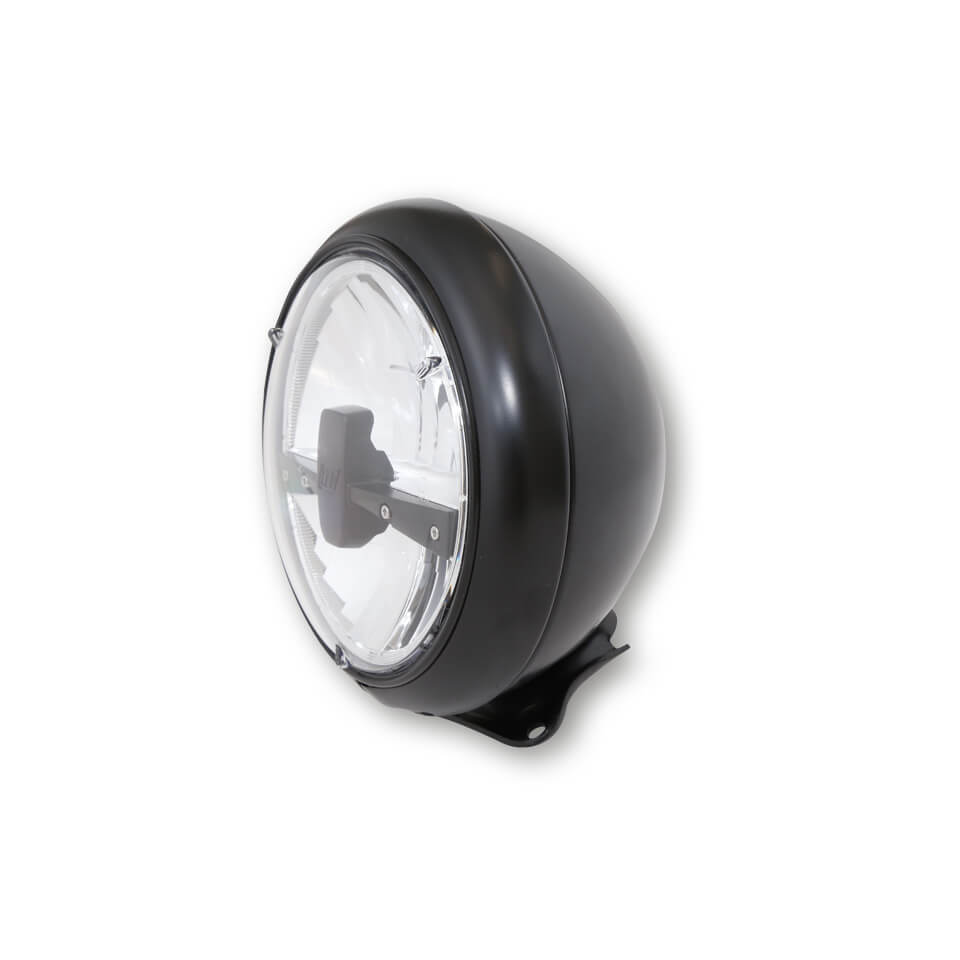 HIGHSIDER 7 inch LED spotlight HD-STYLE TYP 3, black, black