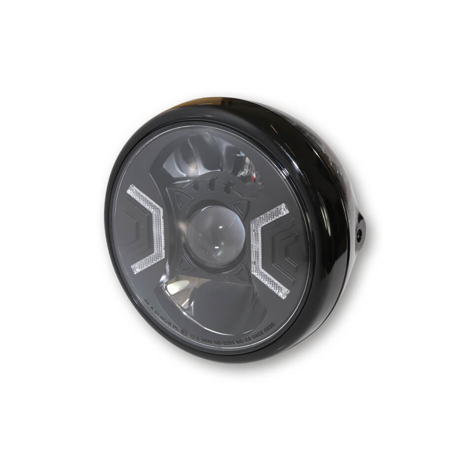HIGHSIDER 7-inch LED spotlight RENO TYPE 2, black, black