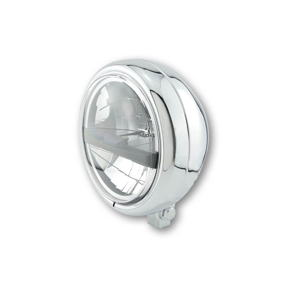 HIGHSIDER 5 3/4 inch LED spotlight PECOS TYP 5, chrome, silver, silver