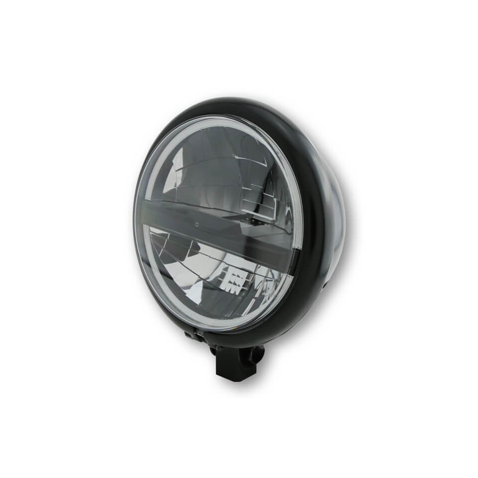 HIGHSIDER 5 3/4 inch LED headlight BATES STYLE TYPE 5, black, black