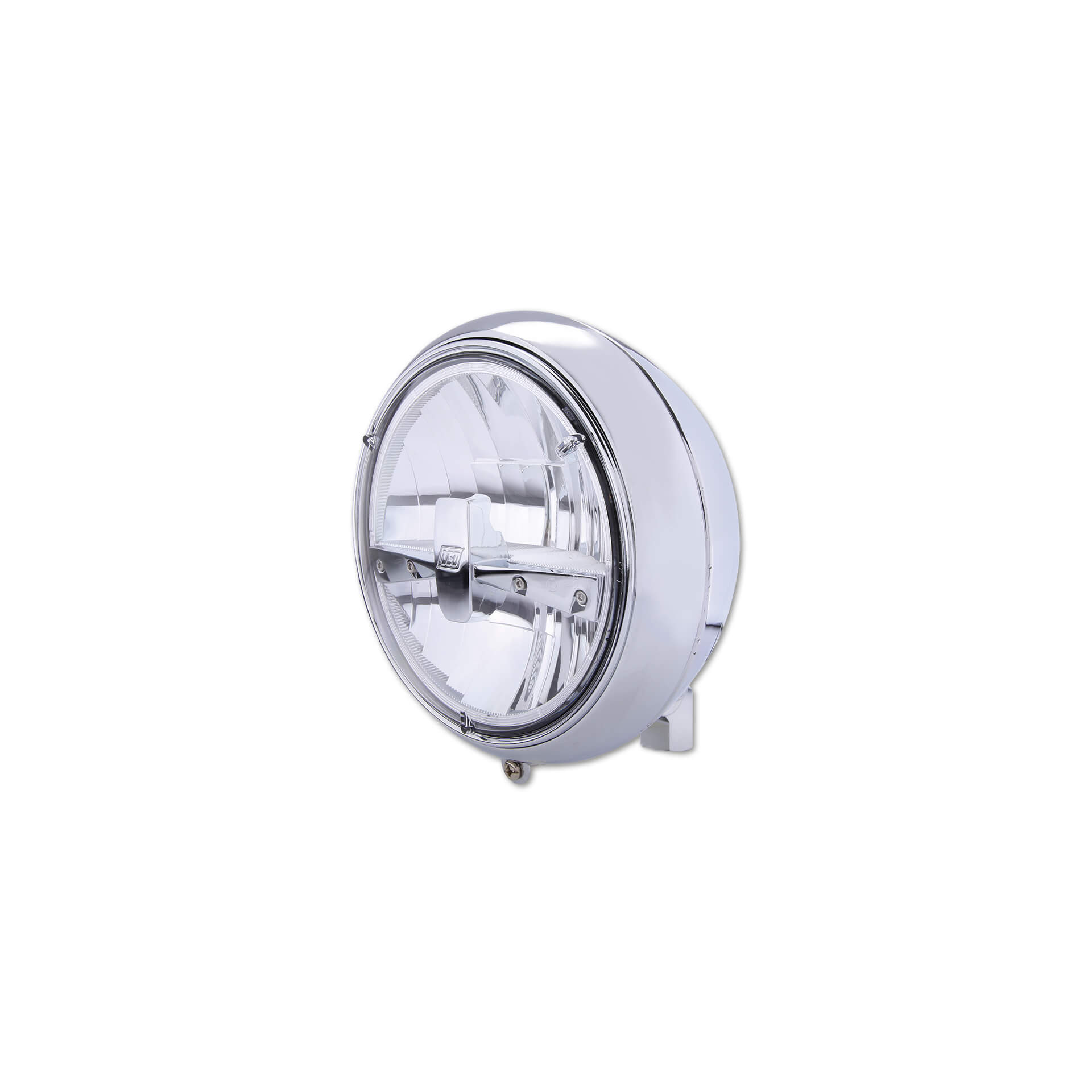 HIGHSIDER 7-inch LED spotlight YUMA 2 TYP 3, chrome, silver, silver