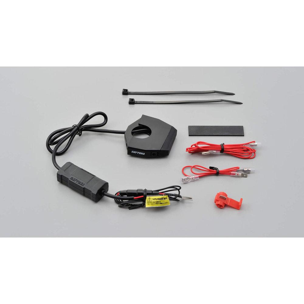 戴托纳公司 SLIM 类型 1 向或双向 USB 插座 A 型用于车把安装