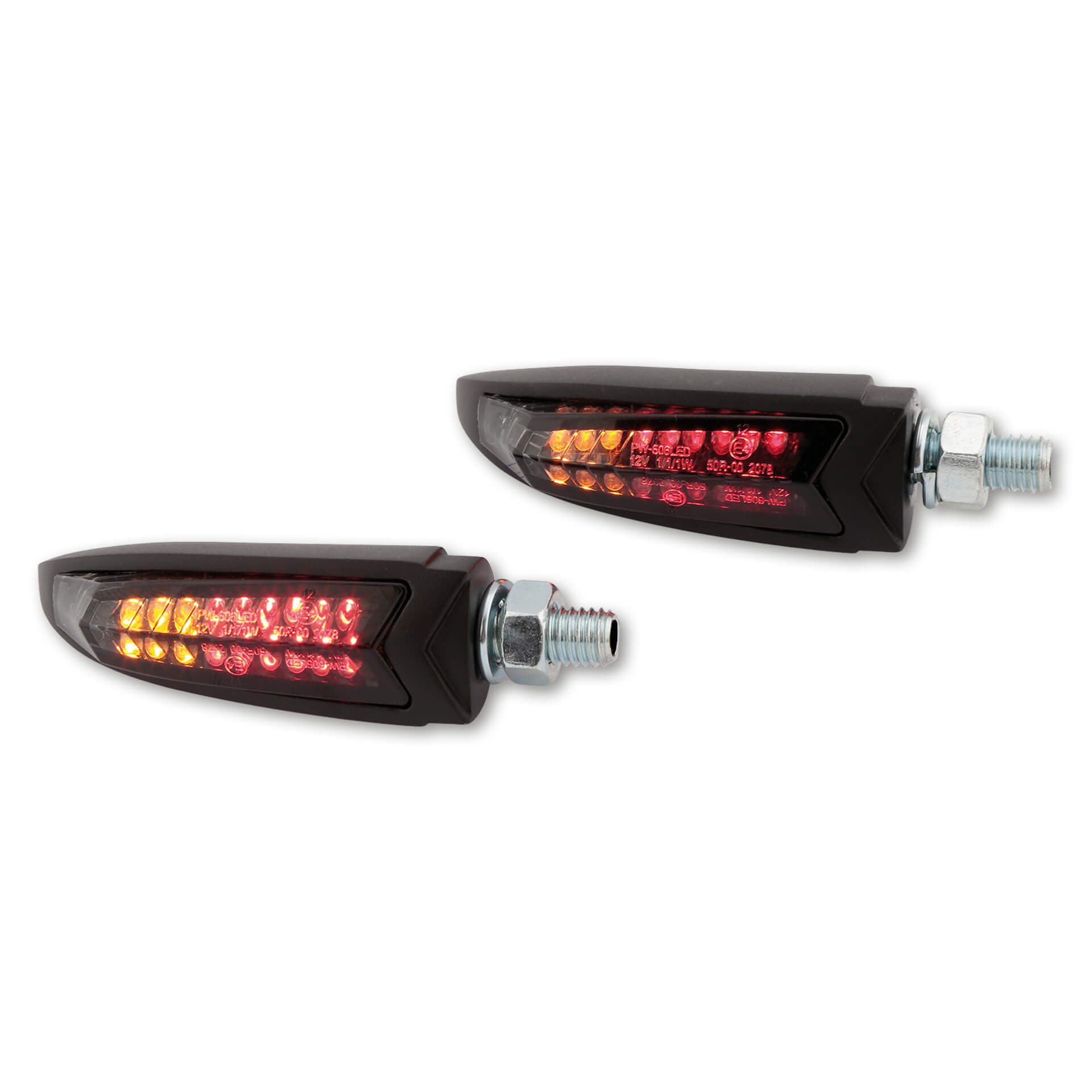 Image of HIGHSIDER LED posteriore, luce del freno, segnale di svolta unità ARC, nero, nero