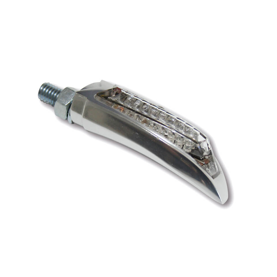 Image of HighSIDER LED luce posteriore, luce del freno, unità di segnale di svolta ARC, argento