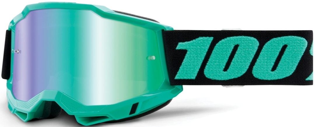 Motorrad 100% Accuri II Extra Tokyo Motocross Brille, schwarz-grün, schwarz-grün