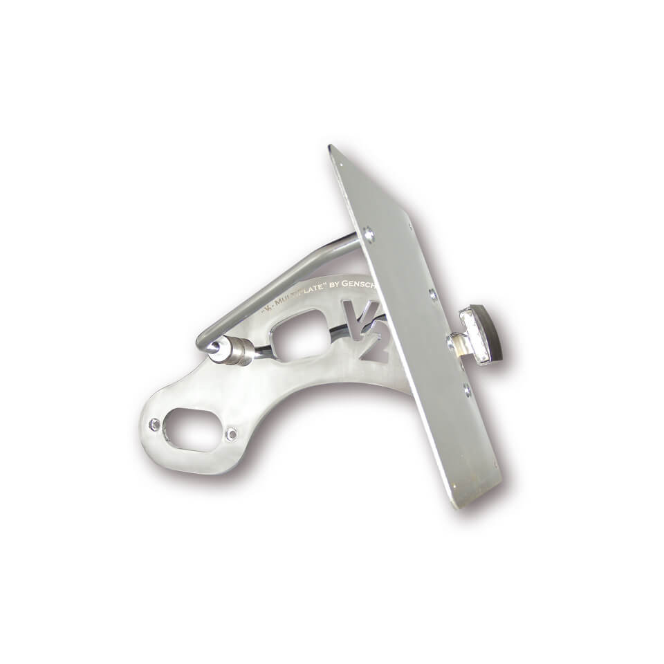 Genscher Side license plate holder various VICTORY models, silver, silver
