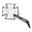 Espejo chopper GOTHIC, lado izquierdo