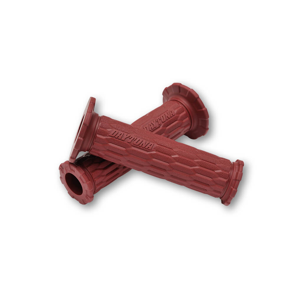 DAYTONA Corp. Handlebar grips GGD-AMI, dark red, red