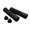 SHIN YO stuurgreep rubber, 7/8 inch (22,2 mm), 130 mm, glanzend zwart