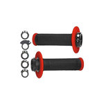 PROGRIP Handlebar grips 708, black/red, Lock-On Grips