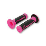 EMPuñaduras PROGRIP Handlebar 732, rosa neón/negro, 7/8 pulgadas, cerrado